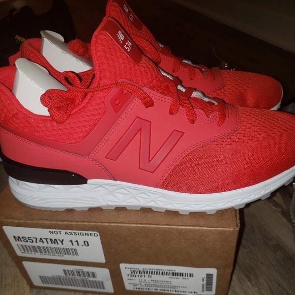 new balance 574 sport red
